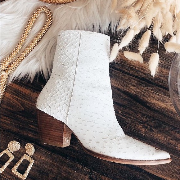white python booties